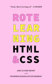 The cover of “Rote Learning HTML & CSS.”