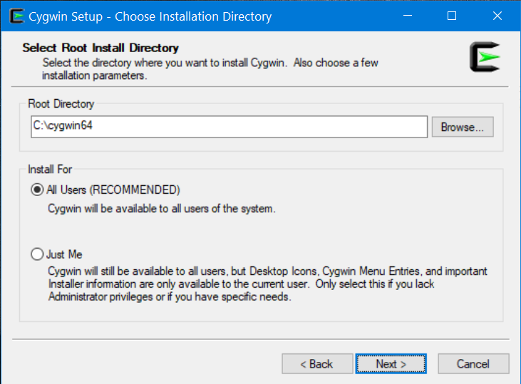 Cygwin Setup