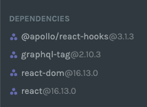 Apollo, GraphQL and React dependencies added to the project