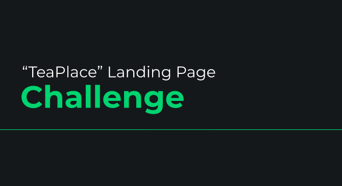 Tea landing page challenge