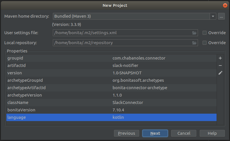 IntelliJ IDEA Kotlin Bonita Connector