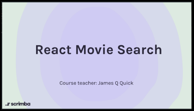 Build a Movie Search App Course front title slide