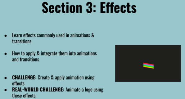 Overview of effects section