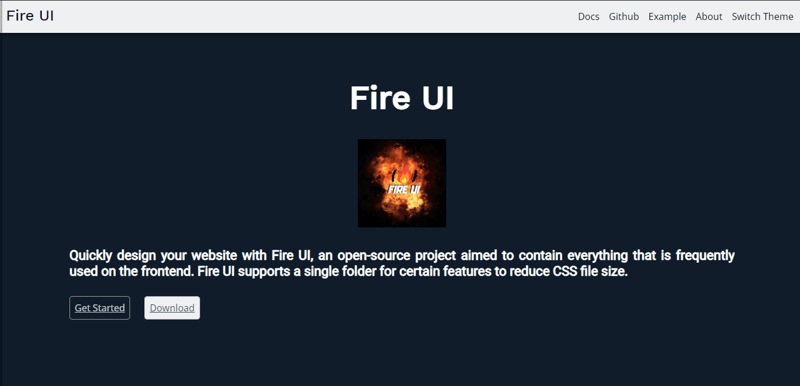 Fire UI documentation site