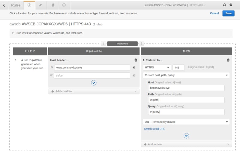 add new https rule