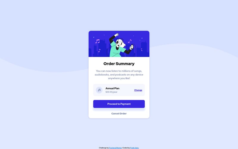 Building an Order Summary Card with HTML and CSS: A Beginner’s Guide 