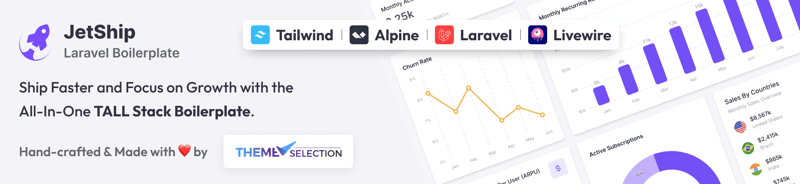 JetShip Laravel SaaS Boilerplate