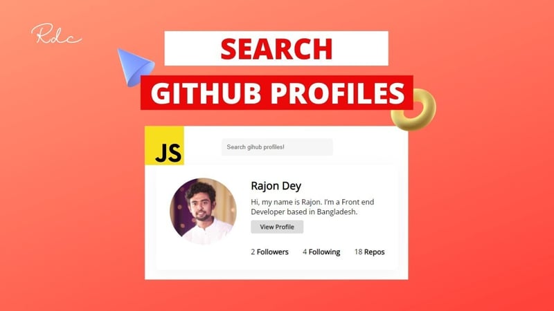 GitHub Profile Search - JS App