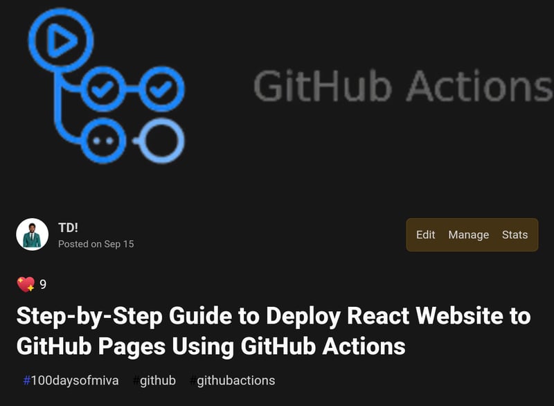 Github Actions Pages