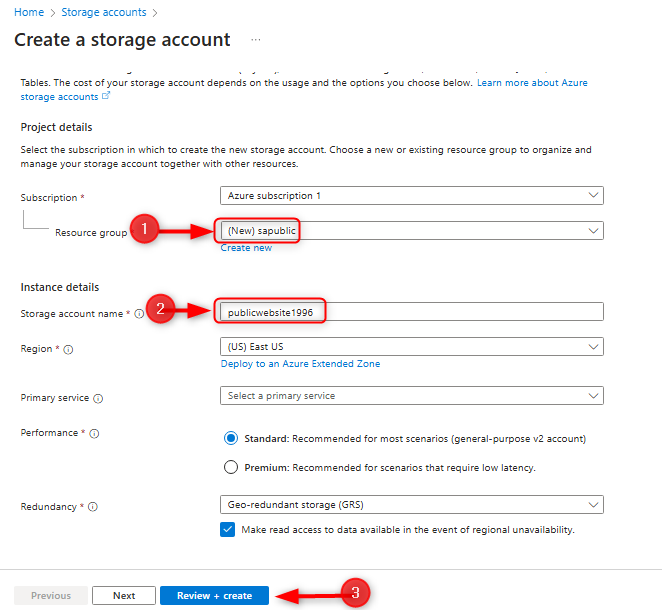 storage account basics