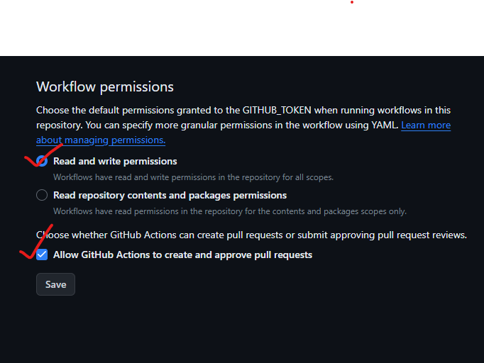 Workflow permissions