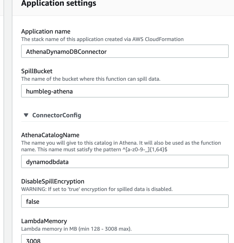 AthenaDynamoDBConnector deployment