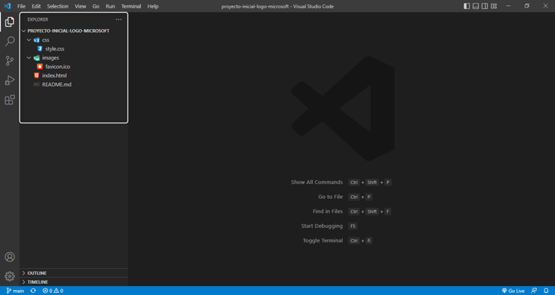 Welcome Visual Studio Code Screenshot