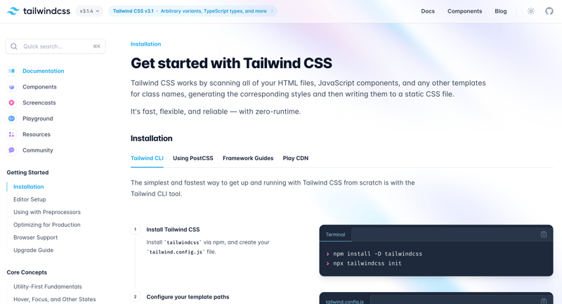 Tailwind CSS