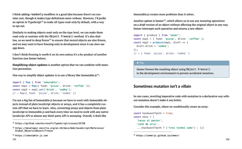 Washing your code book spread