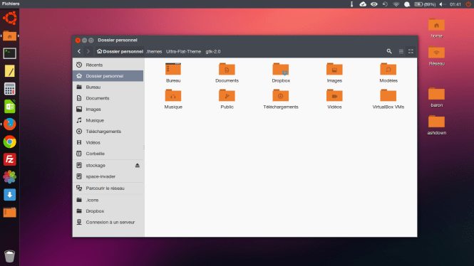 ultra flat theme ubuntu