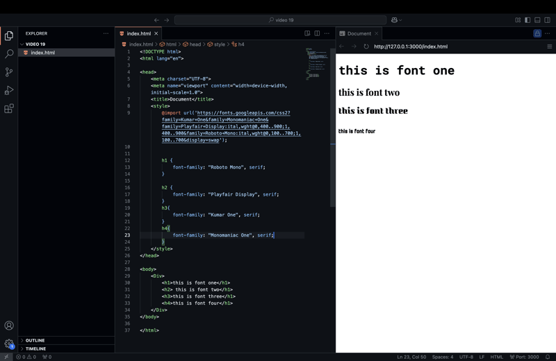 My Journey Learning CSS - Fonts, Text and Color Properties 