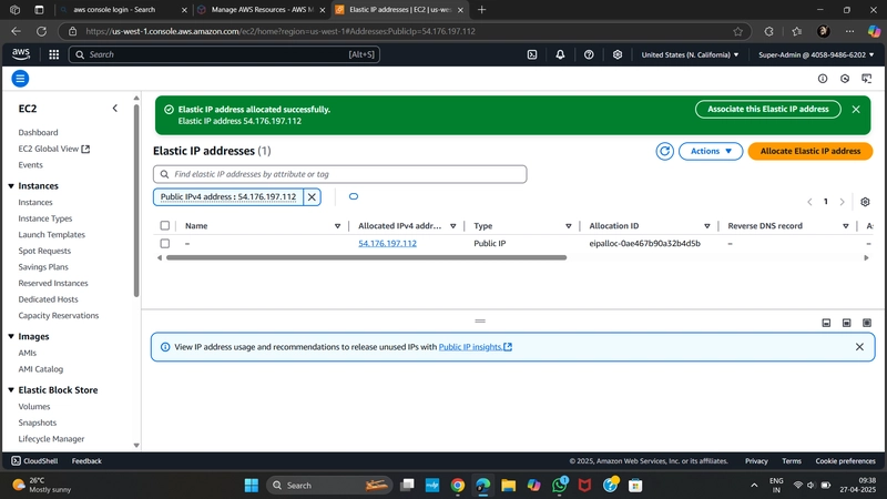 Elastic IP Details
