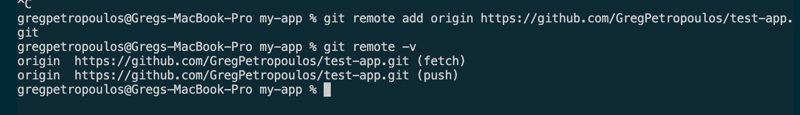 git remote -v