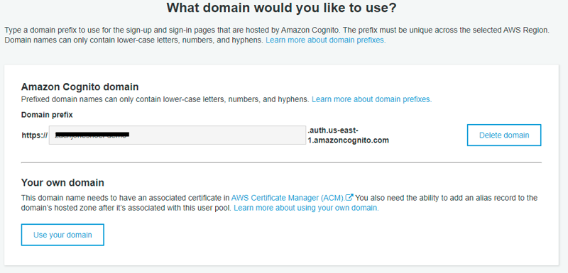 Setting up domain