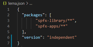 independent versioning in lerna