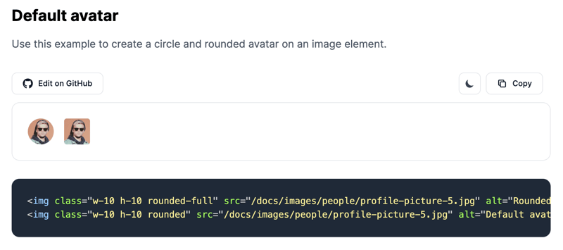 Tailwind CSS Avatar - Flowbite