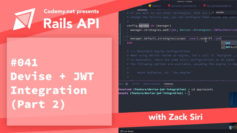 Devise + JWT Integration Part 2