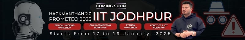 Hackmanthan 2.0 Prometeo Workshops 2025 at IIT Jodhpur