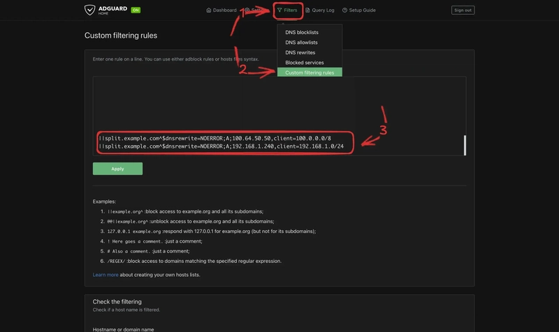 Split-Horizon DNS on AdGuard: One Domain, Two Networks, Two IP Addresses