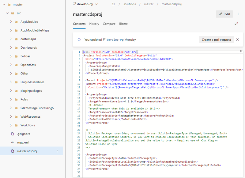 Dataverse Git integration (Preview) - How solution components are saved