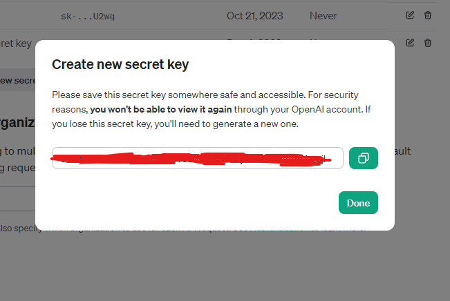 My Secret key