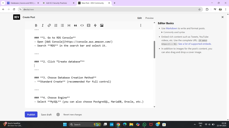 Set Up an Amazon RDS Database