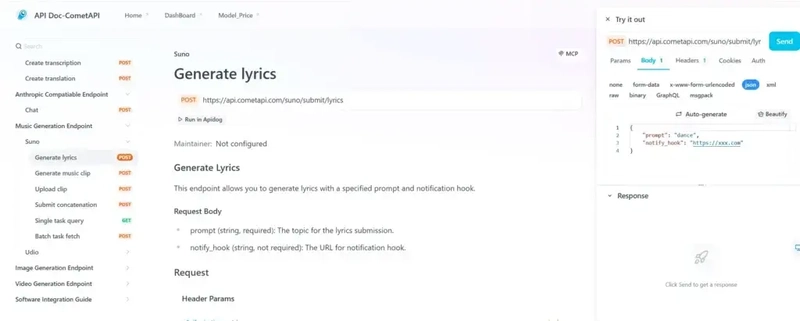How to Get Started with the Suno Music API with CometAPI?