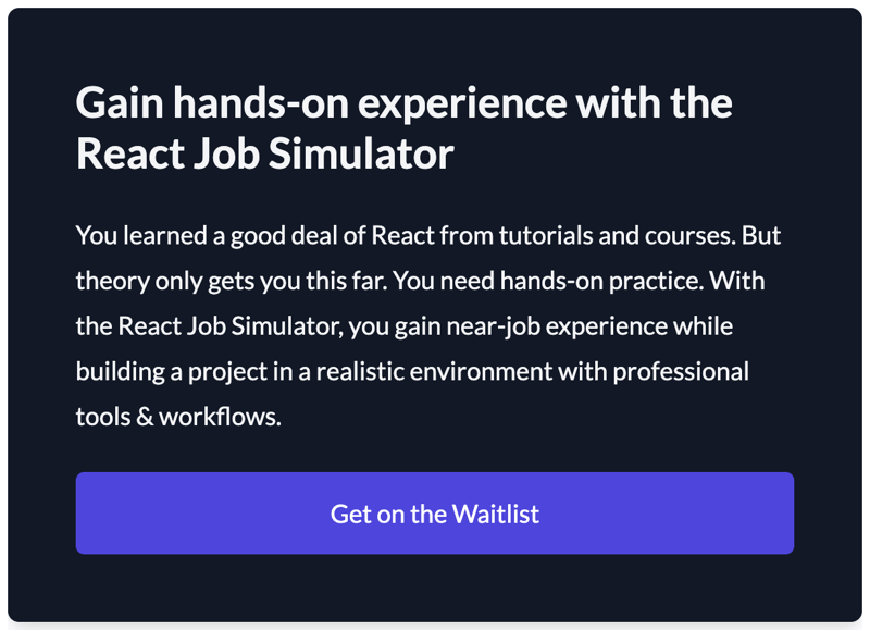 React Job Simulator