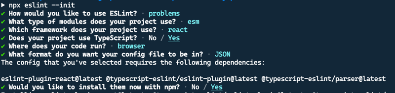 ESLint configuration