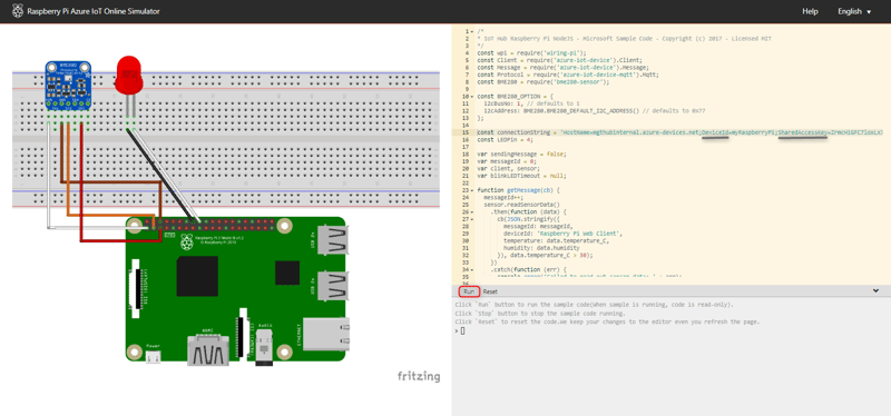 Run sample code