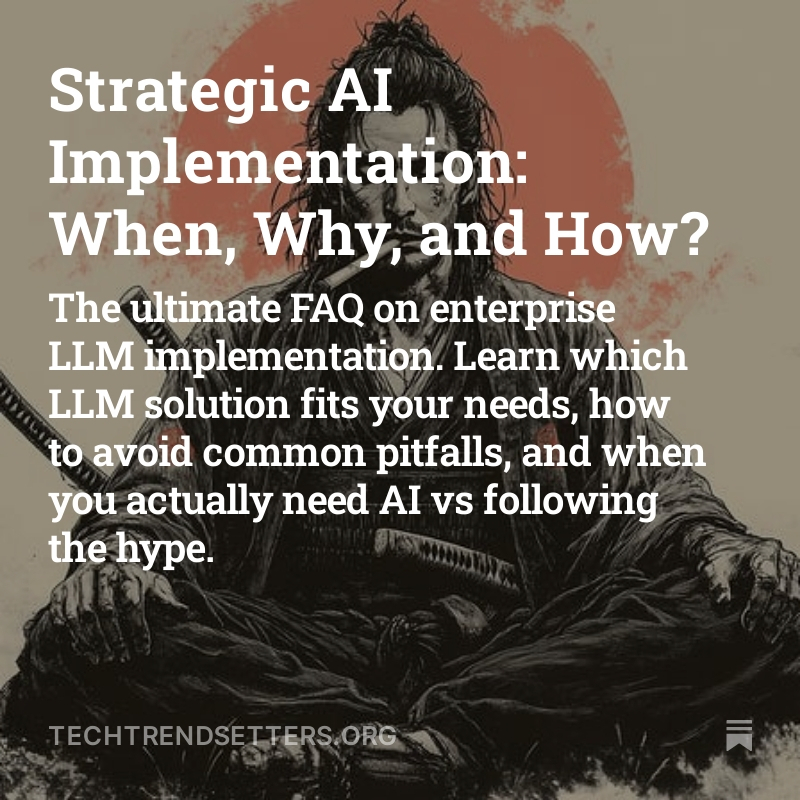 Strategic AI Implementation: When, Why, and How?