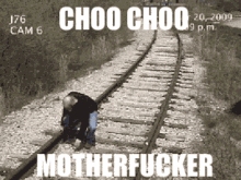 person in train costume punching someone