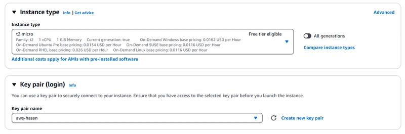 Key Pair Selection