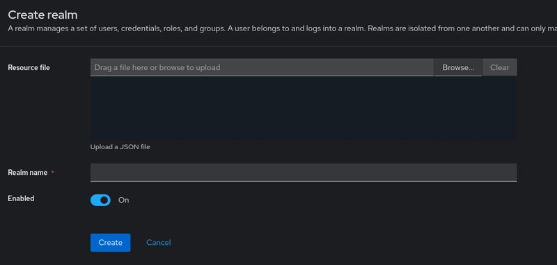 Create realm