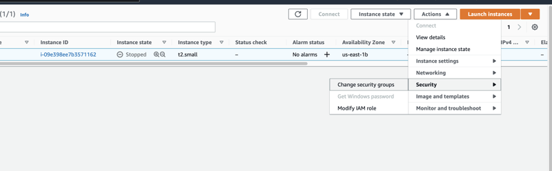 Modifying IAM role