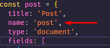 Post schema name example