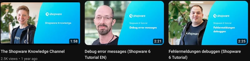 shopwareknowledge channel screenshot