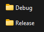 Debug Release Folder