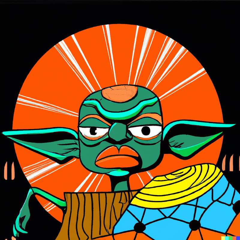 Yoda in modern African art