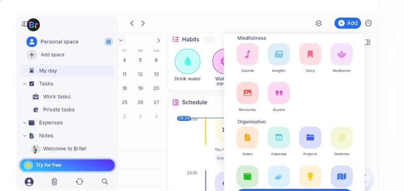 Brite Mindfulness Tools
