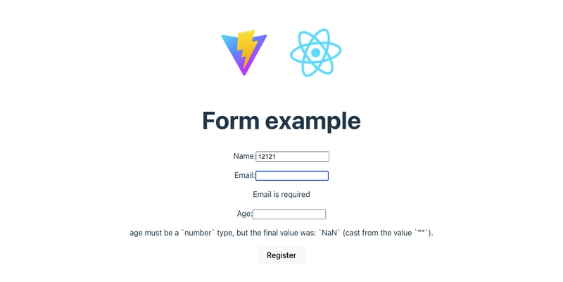How to use Yup validation with React Hook Form