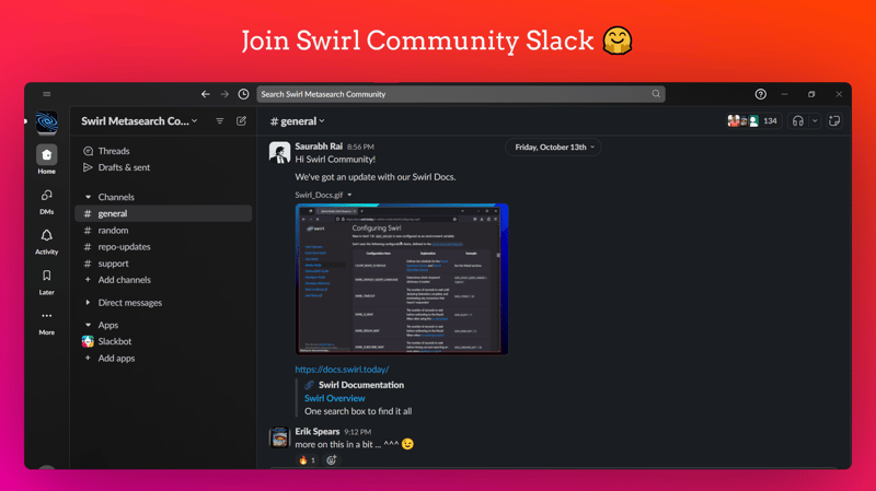 Join Swirl Community Slack