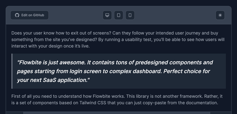 Tailwind CSS Blockquote