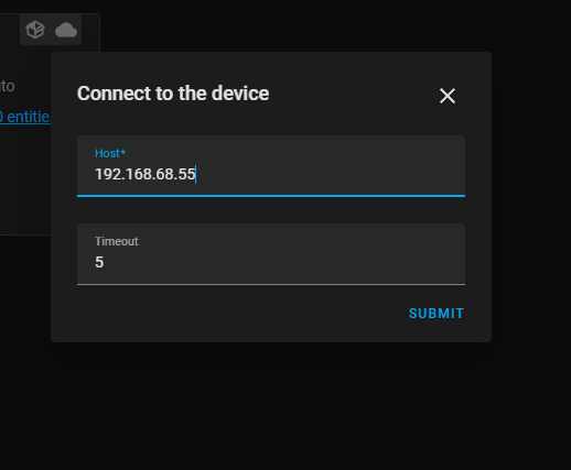 Add device using IP